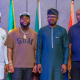 Davido pays the Interior Minister a courtesy call.